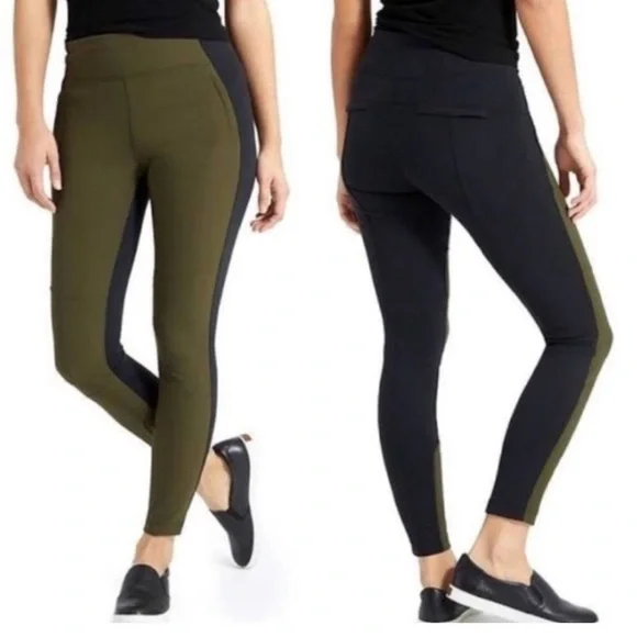 NWT Athleta Highline Hybrid Ankle Tights - Picture 2 of 3